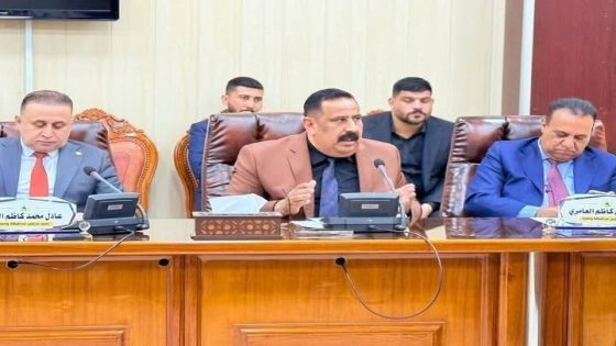 النائب الإداري لمحافظ واسط يحضر جانباً من جلسة مجلس المحافظة المرقمة (٥١)